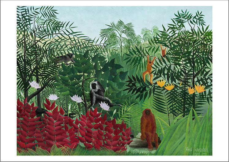 HENRI ROUSSEAU: Tropical Forest with Monkeys, Fine Art Print - Pimlico Prints
