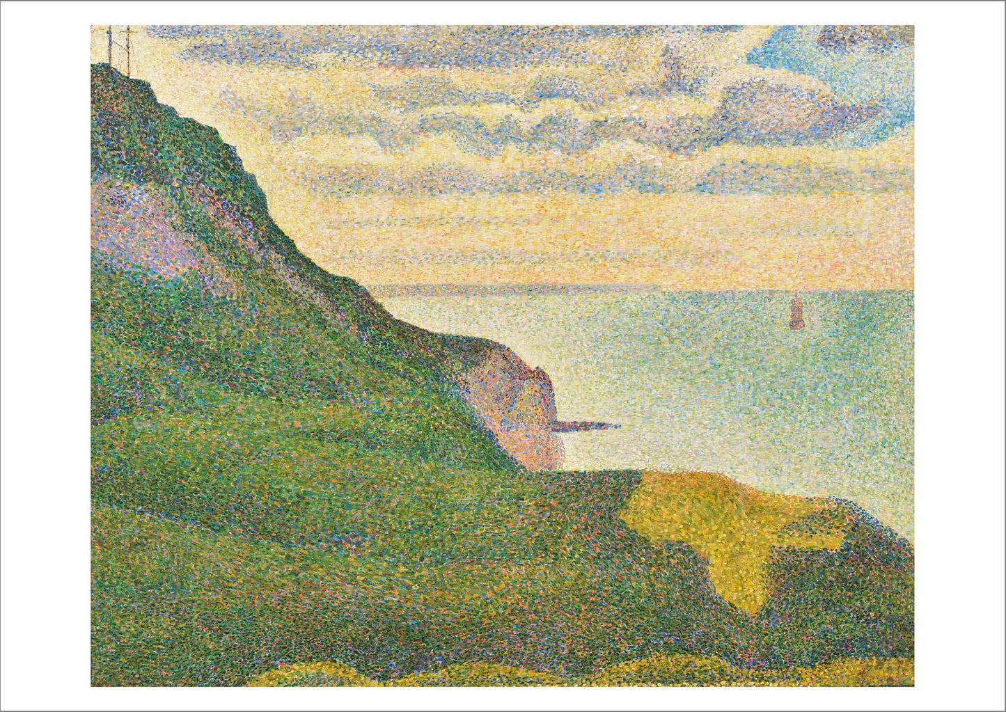 GEORGES SEURAT PRINT: Seascape at Port-en-Bessin, Normandy, Fine Art Print - Pimlico Prints