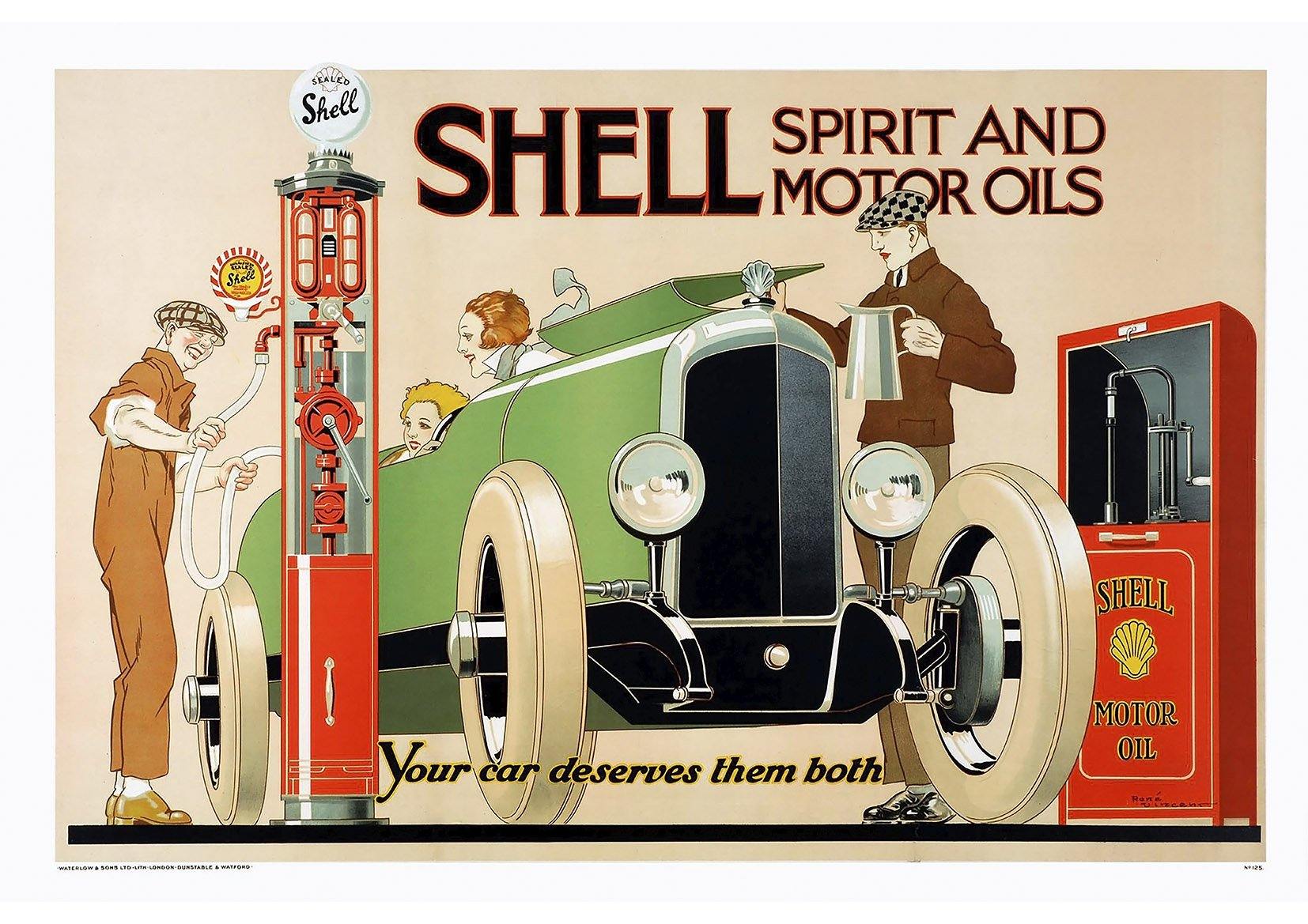 SHELL POSTER: Vintage Motoring Advert - Pimlico Prints
