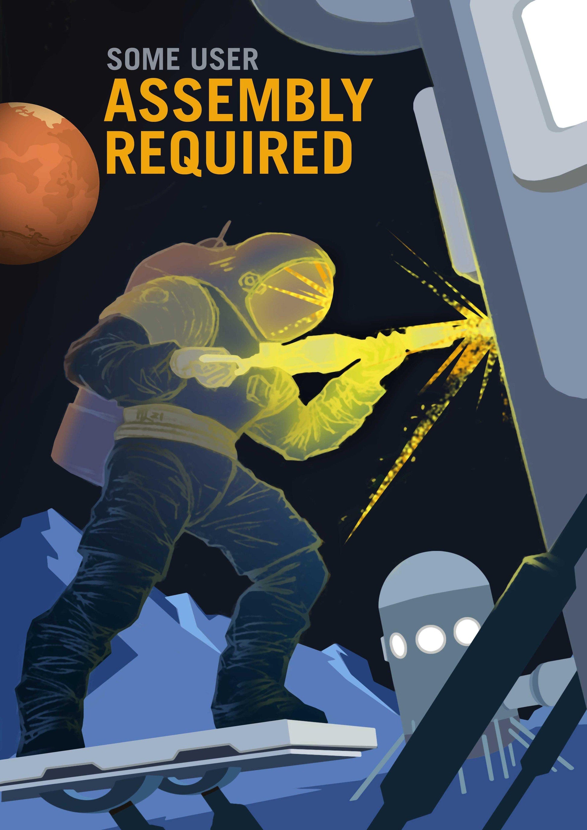ASSEMBLY REQUIRED: NASA Space Explorers Poster - Pimlico Prints