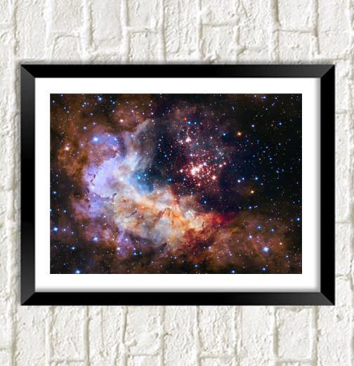 HUBBLE SPACE PHOTO: Westerlund Galaxy Art Poster - Pimlico Prints