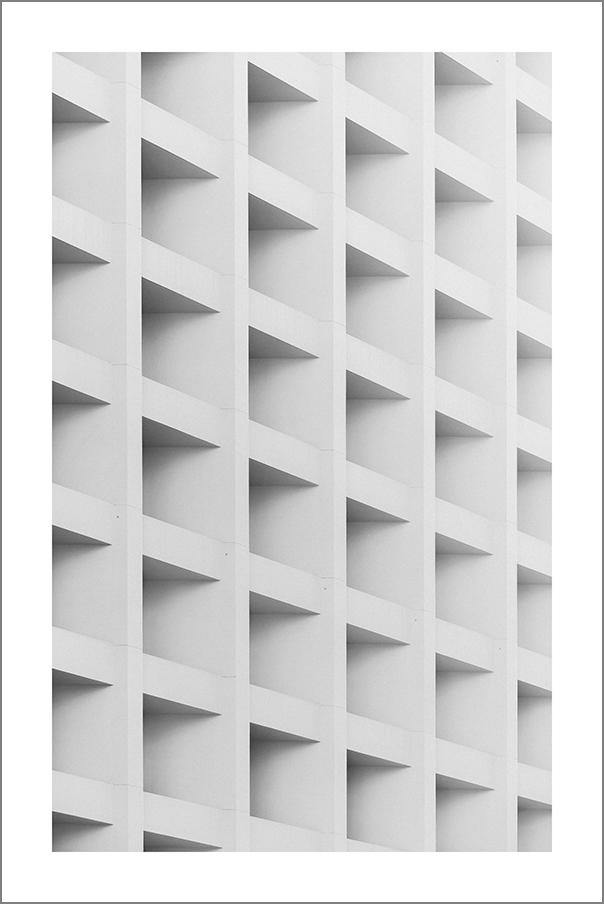 CUBIC ARCHITECTURE PRINT: Abstract Concrete Photo Art - Pimlico Prints