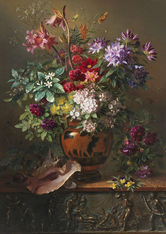 JACOBUS VAN OS: Still Life With Flowers in a Greek Vase Fine Art Print - Pimlico Prints