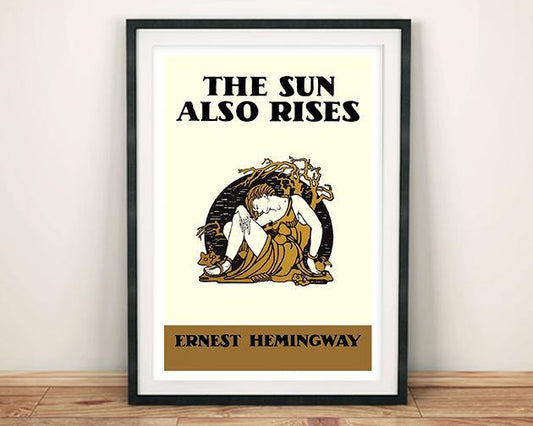 BOOK COVER PRINT: The Sun Also Rises Hemingway Art Poster - Pimlico Prints