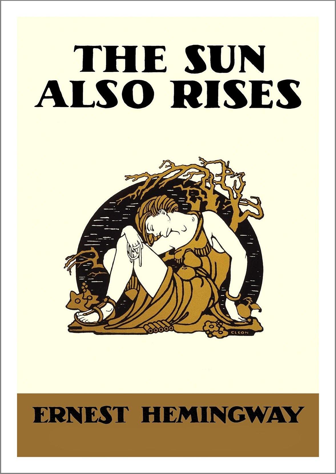 BOOK COVER PRINT: The Sun Also Rises Hemingway Art Poster - Pimlico Prints