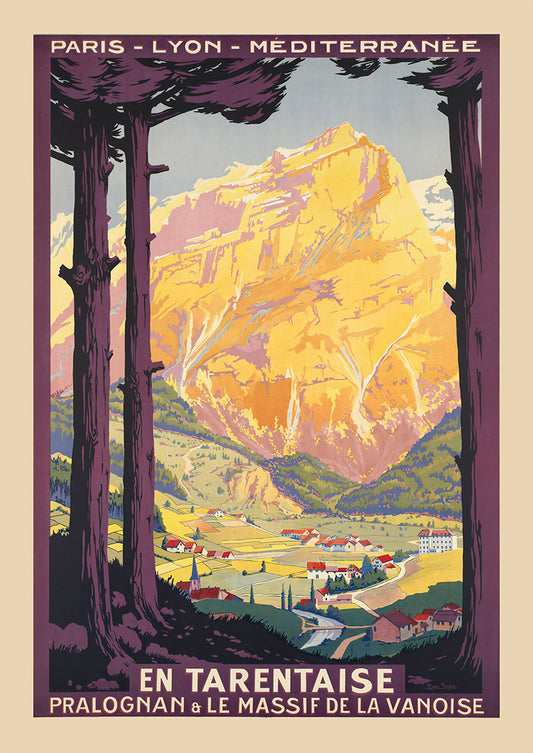 TARENTAISE POSTER: Vintage La Vanoise France Travel Advert