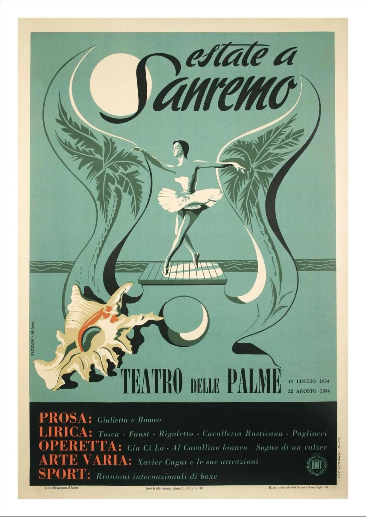 THEATRE POSTER: Vintage Italian Concert Print - Pimlico Prints