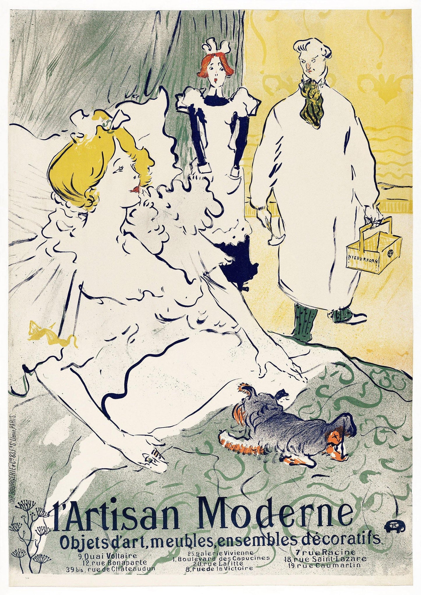 L'ARTISAN MODERNE POSTER: Toulouse-Lautrec Art Print - Pimlico Prints