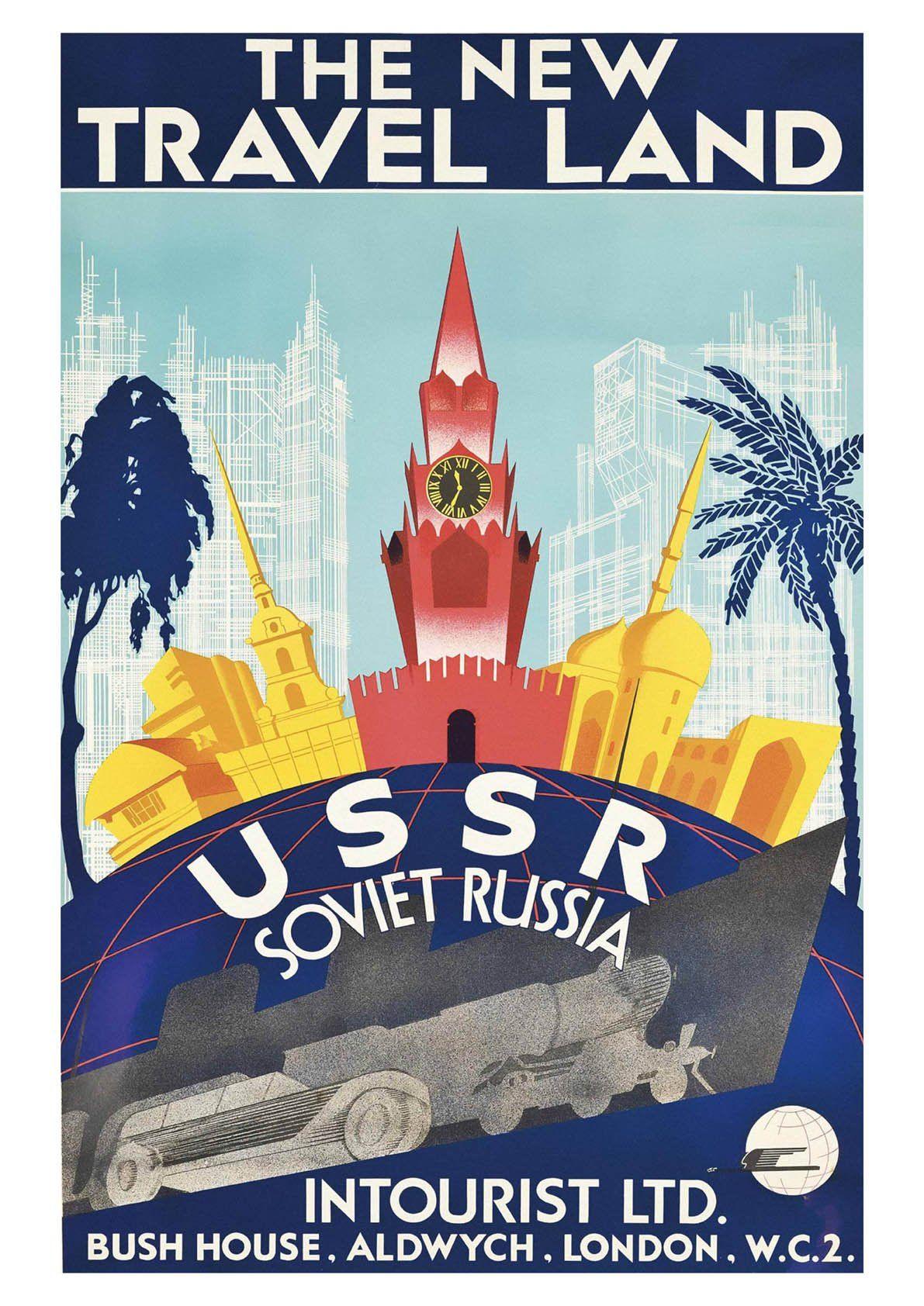 USSR TRAVEL POSTER: Vintage New Travel Land Tourism Print - Pimlico Prints