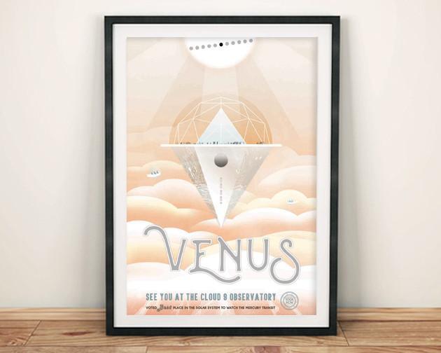 VENUS POSTER: NASA 'Visions of the Future' Space Print - Pimlico Prints