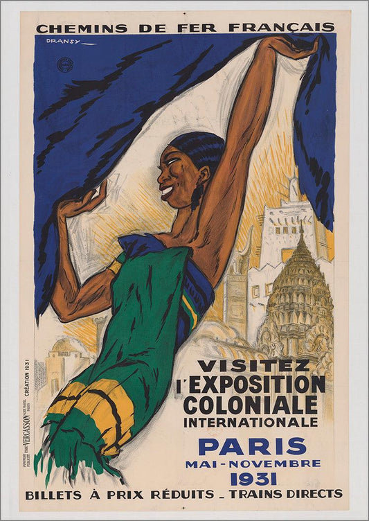 FRANCE TRAVEL POSTER: Vintage Chemins de Fer Paris Exposition Advert - Pimlico Prints