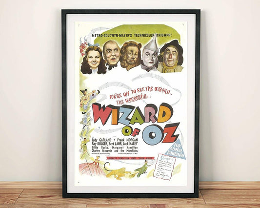 WIZARD OF OZ POSTER: Cinema Movie Promotional Art Print, Green - Pimlico Prints