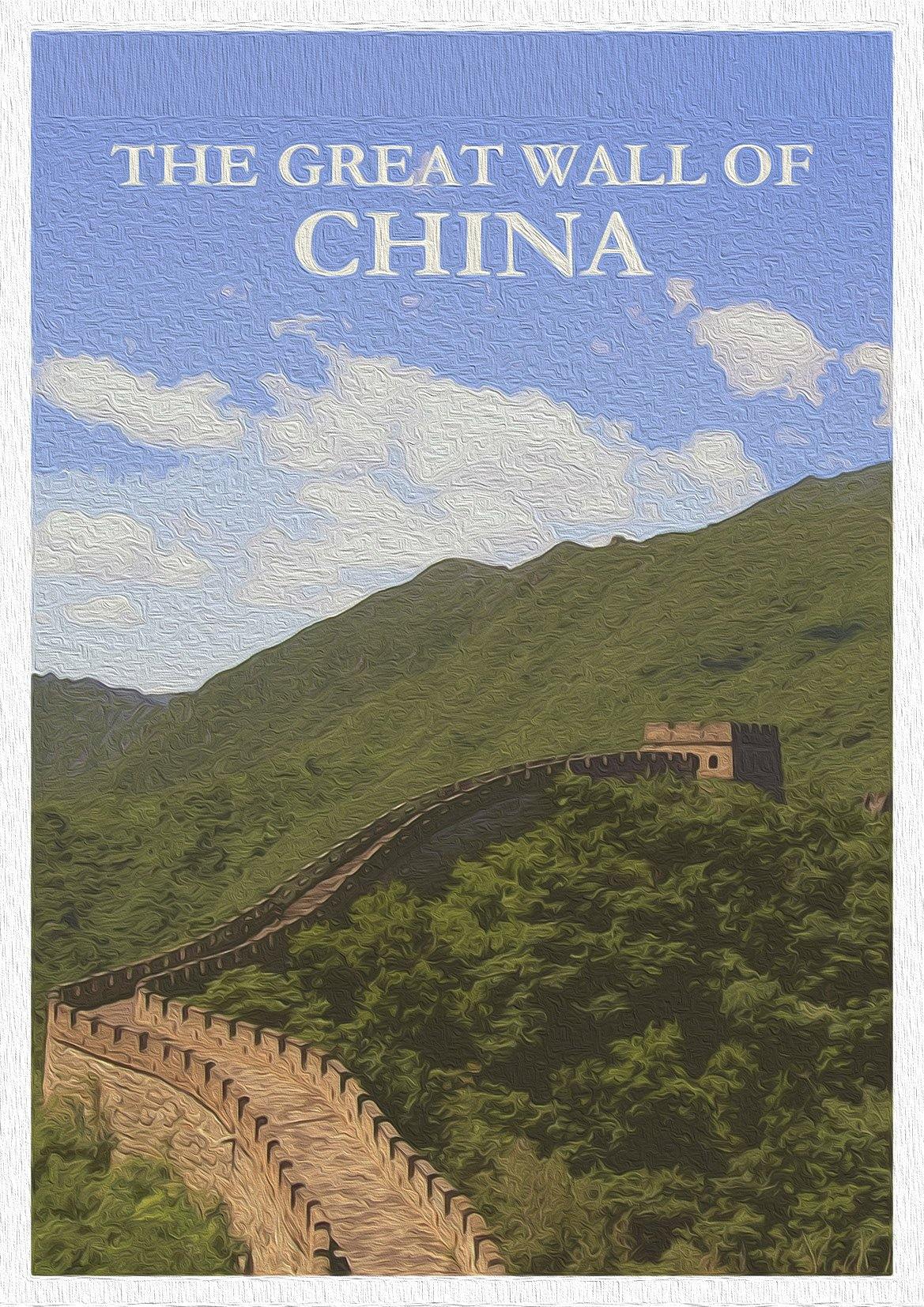 CHINA POSTER: Great Wall of China Print - Pimlico Prints