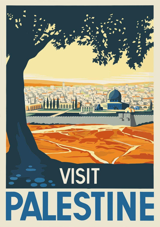 VISIT PALESTINE POSTER: Middle East Travel Print - Pimlico Prints