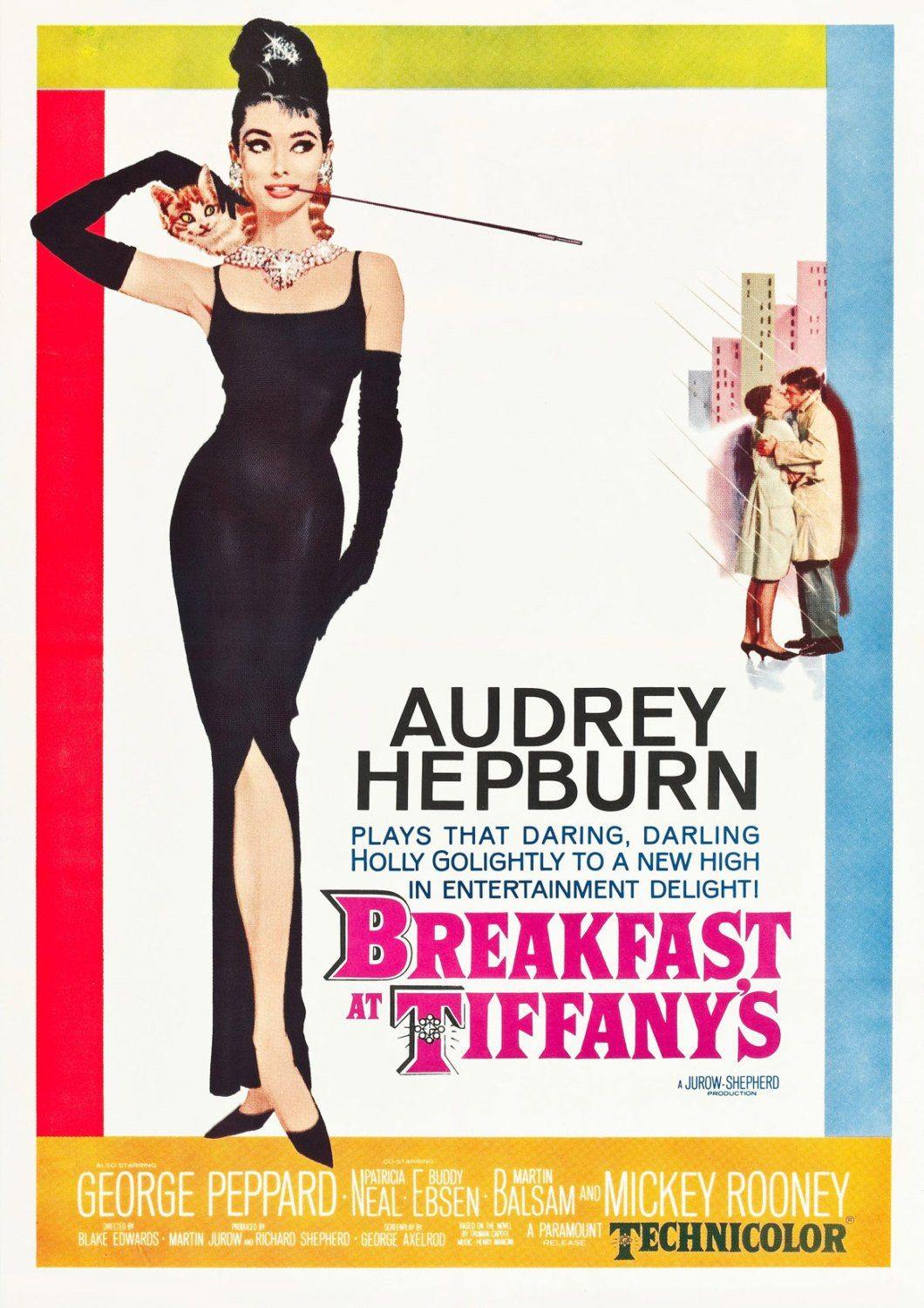 BREAKFAST AT TIFFANY'S: Classic Hollywood Movie Poster Art Reprint - Pimlico Prints