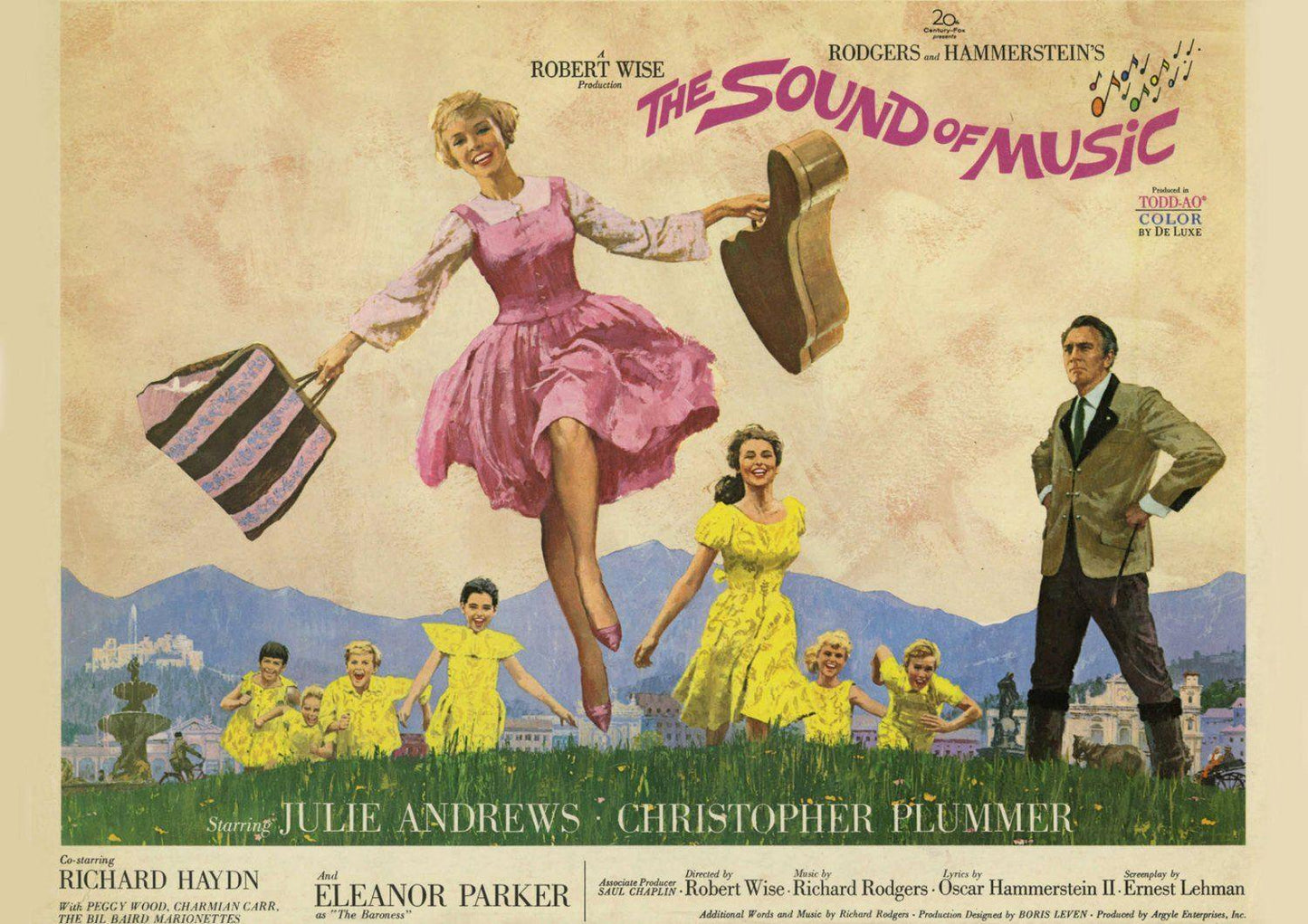 SOUND OF MUSIC POSTER: Julie Andrews Film Art Reprint - Pimlico Prints