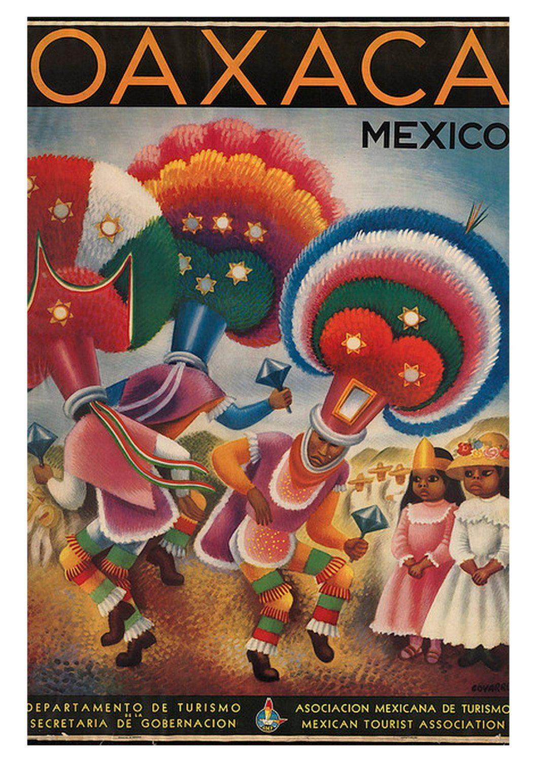 OAXACA MEXICO POSTER: Vintage Travel Advert Print - Pimlico Prints