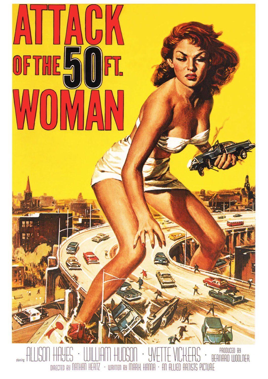 SCI-FI FILM POSTER: Attack of the 50ft Woman Movie Print - Pimlico Prints