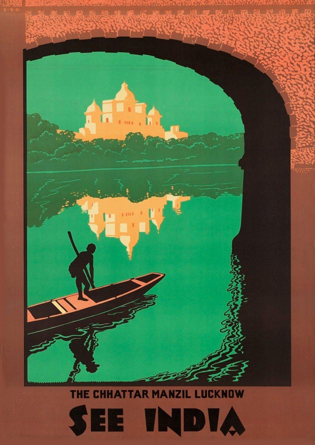 CHHATTAR INDIA POSTER: Vintage Travel Advert Print - Pimlico Prints