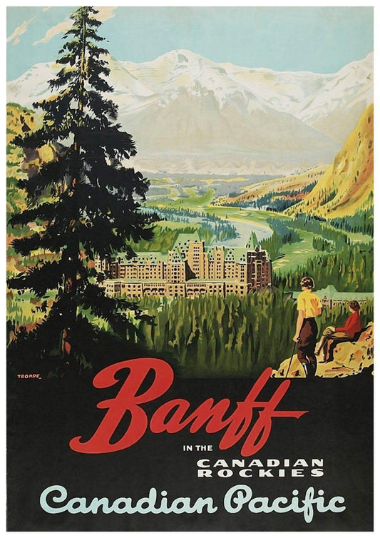 BANFF TRAVEL POSTER: Vintage Canadian Travel Advert - Pimlico Prints