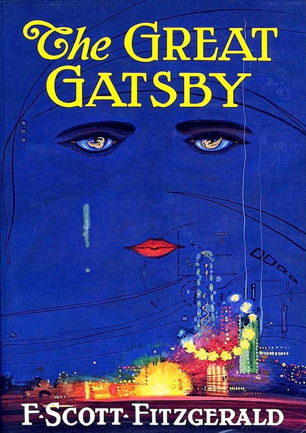 GREAT GATSBY POSTER: Vintage Fitzgerald Book Cover Art Print - Pimlico Prints