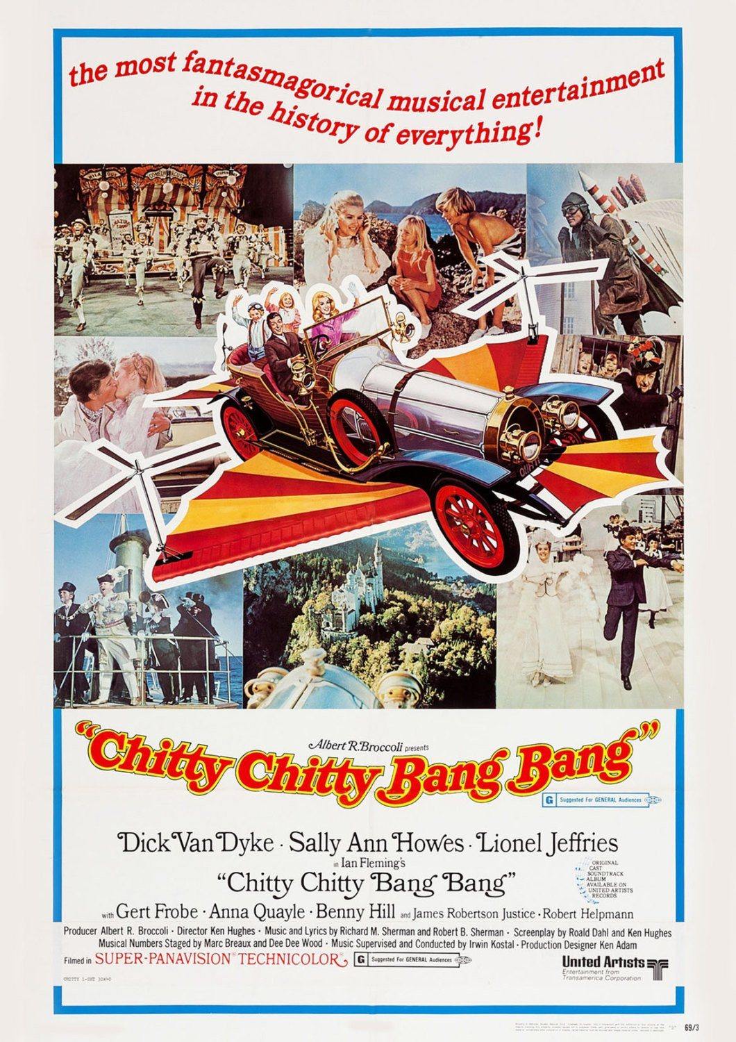 CHITTY BANG BANG Poster: Classic Flying Car Family Film Art Reprint - Pimlico Prints