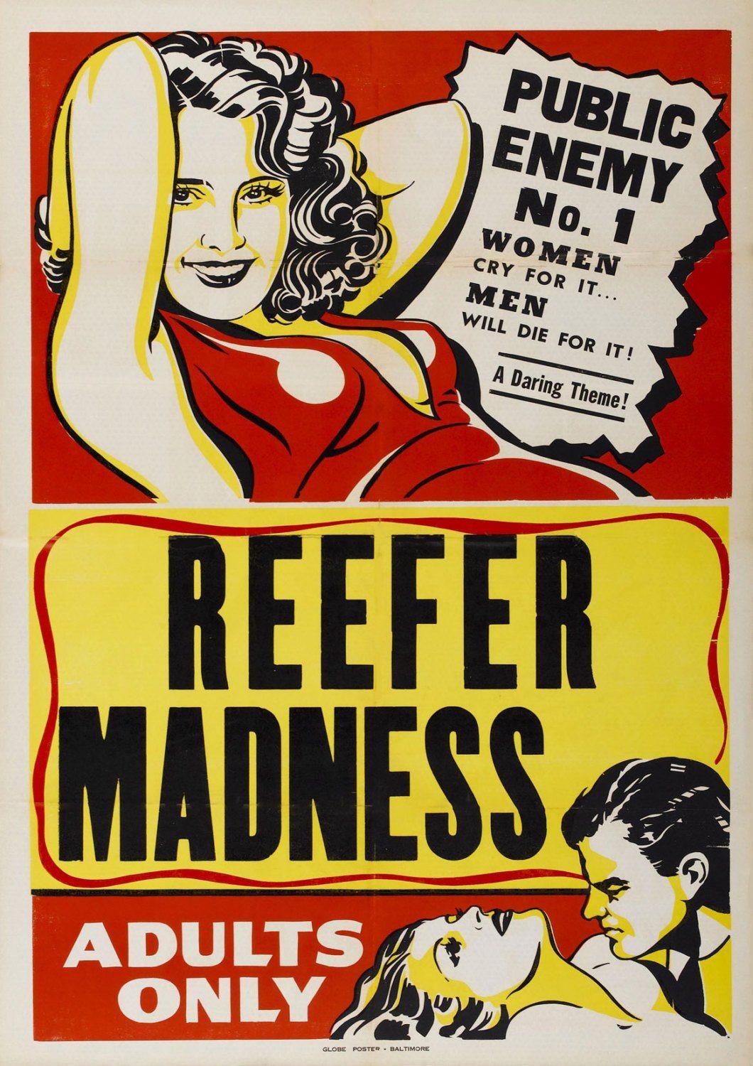 REEFER MADNESS POSTER: Retro Anti Drugs Movie Art Reprint - Pimlico Prints