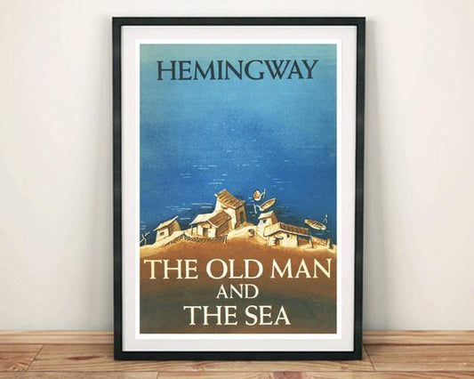 CLASSIC BOOK COVER: Vintage Old Man and the Sea Art Print - Pimlico Prints