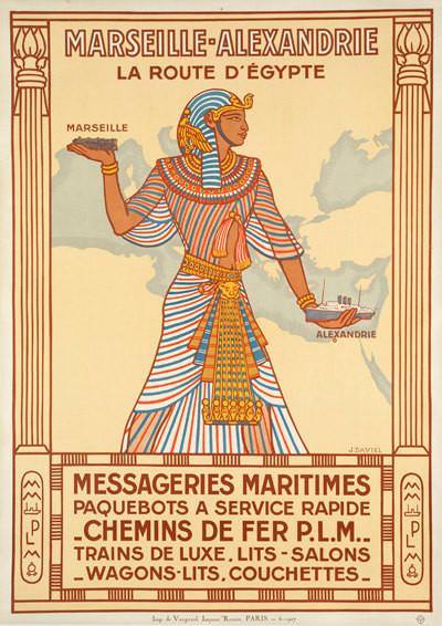 EGYPT TRAVEL POSTER: Vintage Pharaoh Art Print - Pimlico Prints
