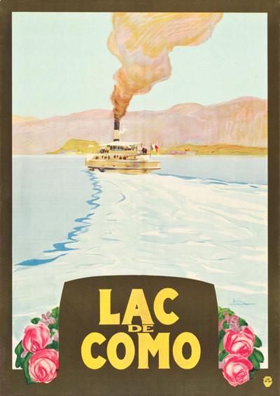 LAKE COMO POSTER: Vintage Travel Advert Art Print - Pimlico Prints