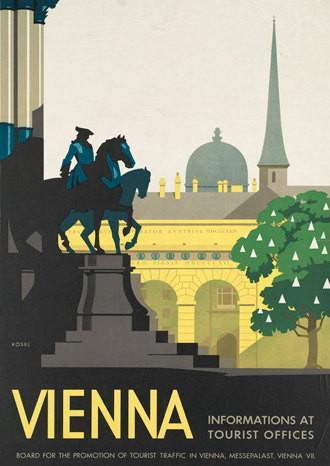 VIENNA TRAVEL POSTER: Vintage Austria Advert Print - Pimlico Prints