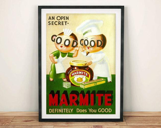 MARMITE POSTER: Vintage Food Advert, Green Art Print - The Print Arcade