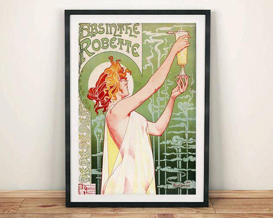 ABSINTHE POSTER: Vintage Green Alcohol Art Print - Pimlico Prints