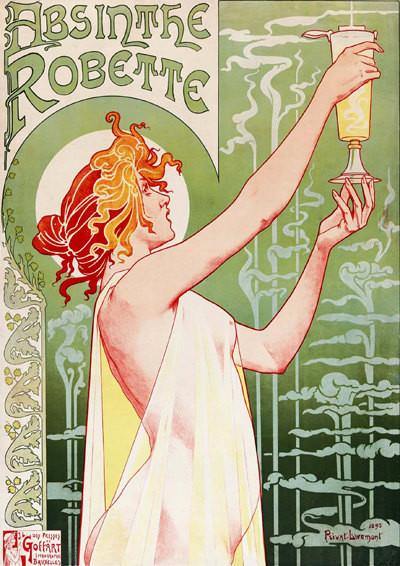 ABSINTHE POSTER: Vintage Green Alcohol Art Print - Pimlico Prints