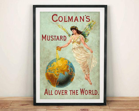 COLMAN'S MUSTARD POSTER: Vintage Food Advert - Pimlico Prints