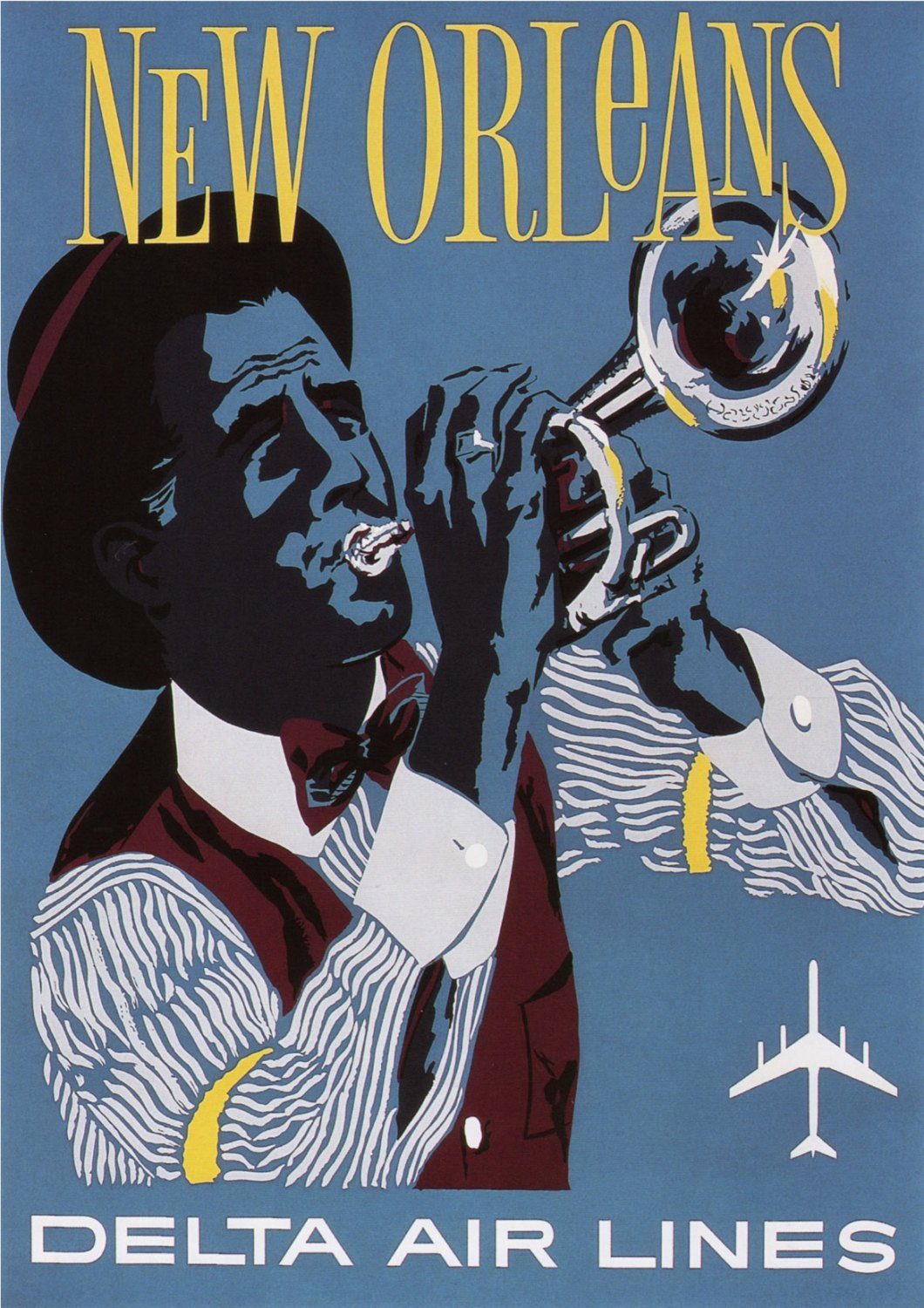 NEW ORLEANS POSTER: Vintage Jazz Print - Pimlico Prints