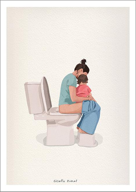 MOTHER AND CHILD: Art Print by Giselle Dekel - Pimlico Prints