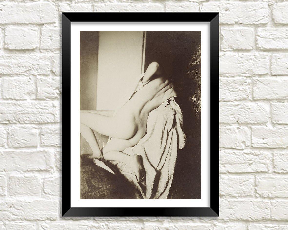 AFTER THE BATH PRINT: Nude Woman Vintage Photograph by Edgar Degas - Pimlico Prints
