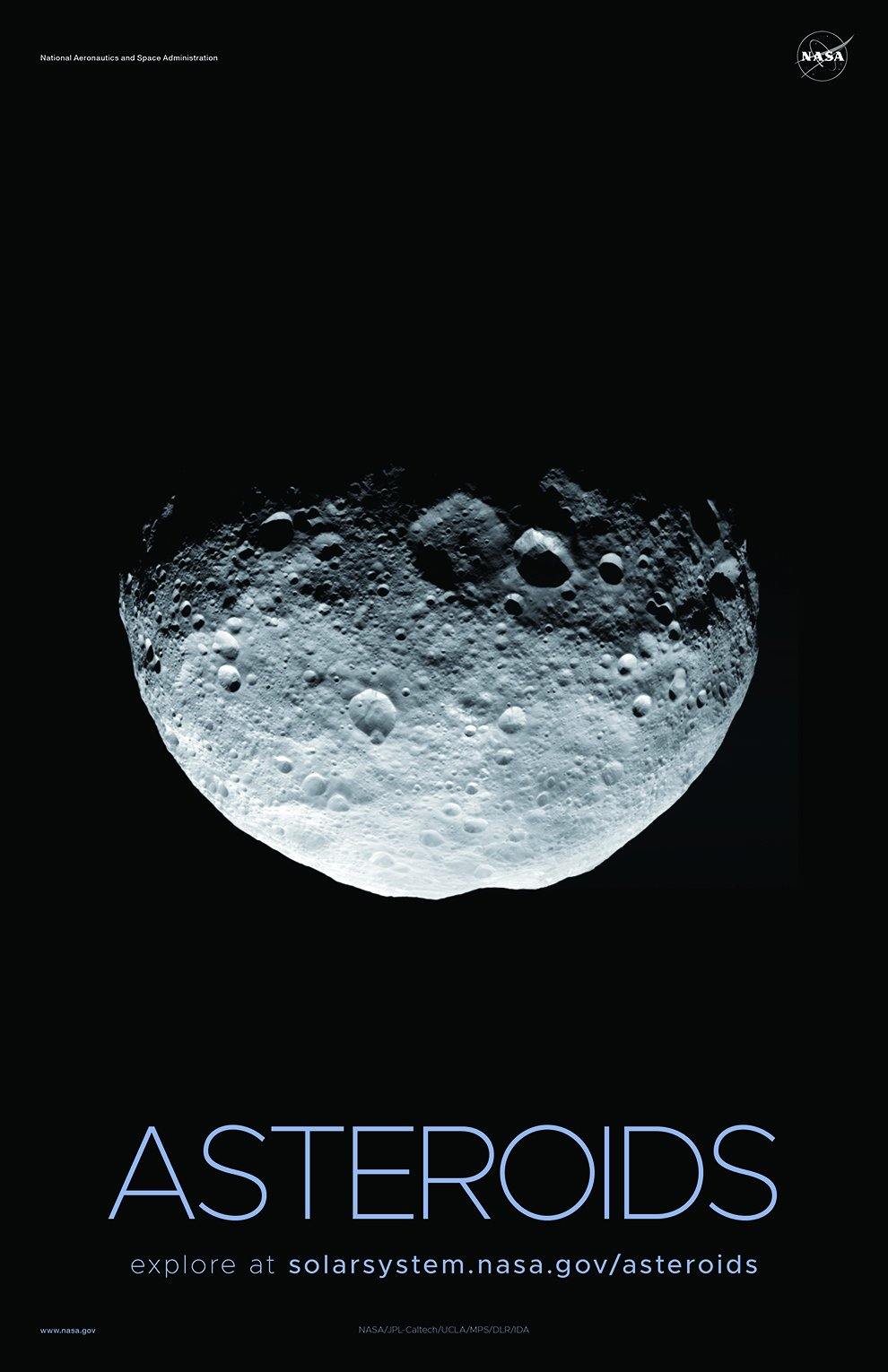 NASA ASTEROIDS POSTERS: Solar System Series - Pimlico Prints