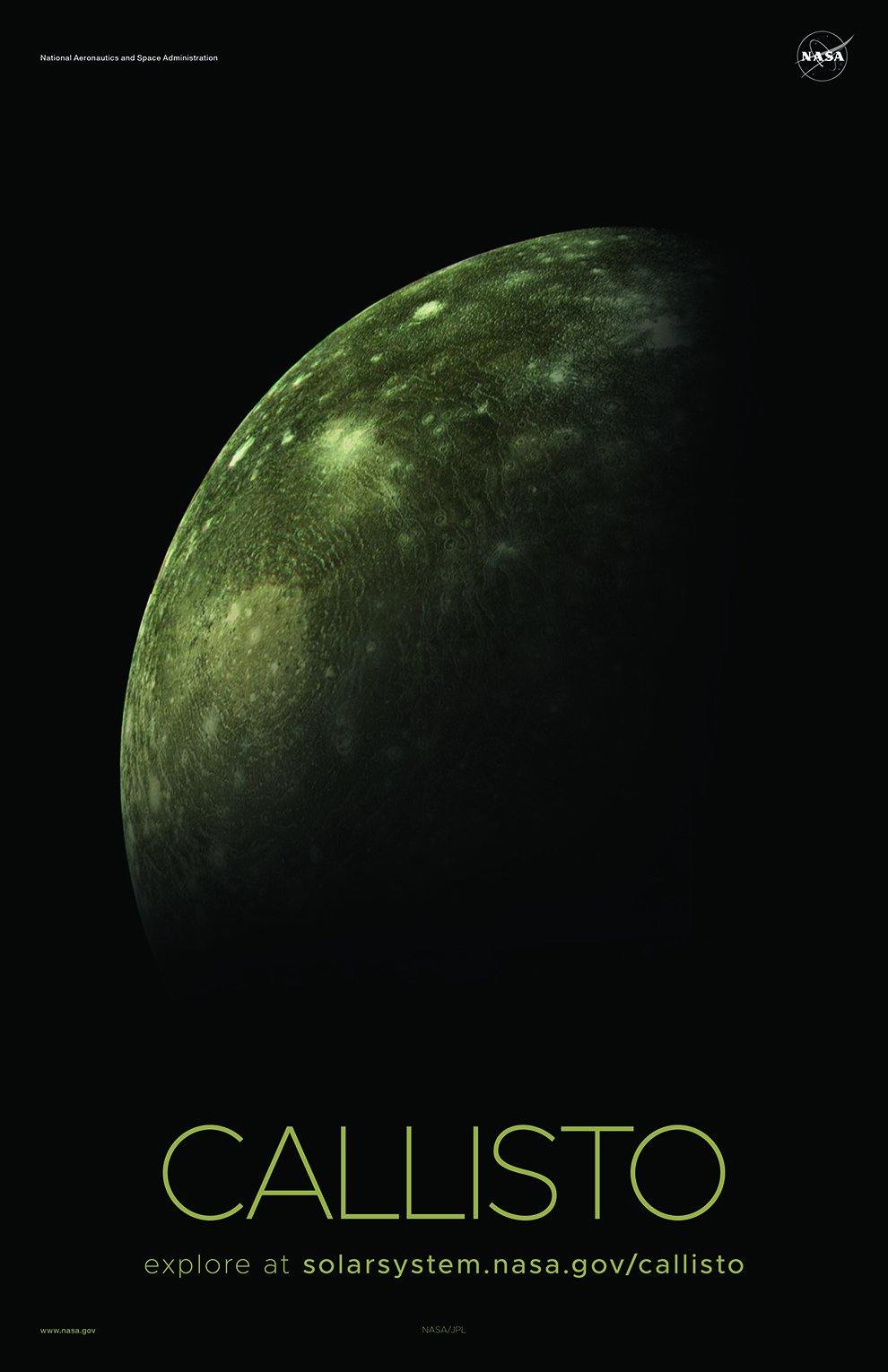 NASA CALISTO POSTERS: Solar System Series - Pimlico Prints