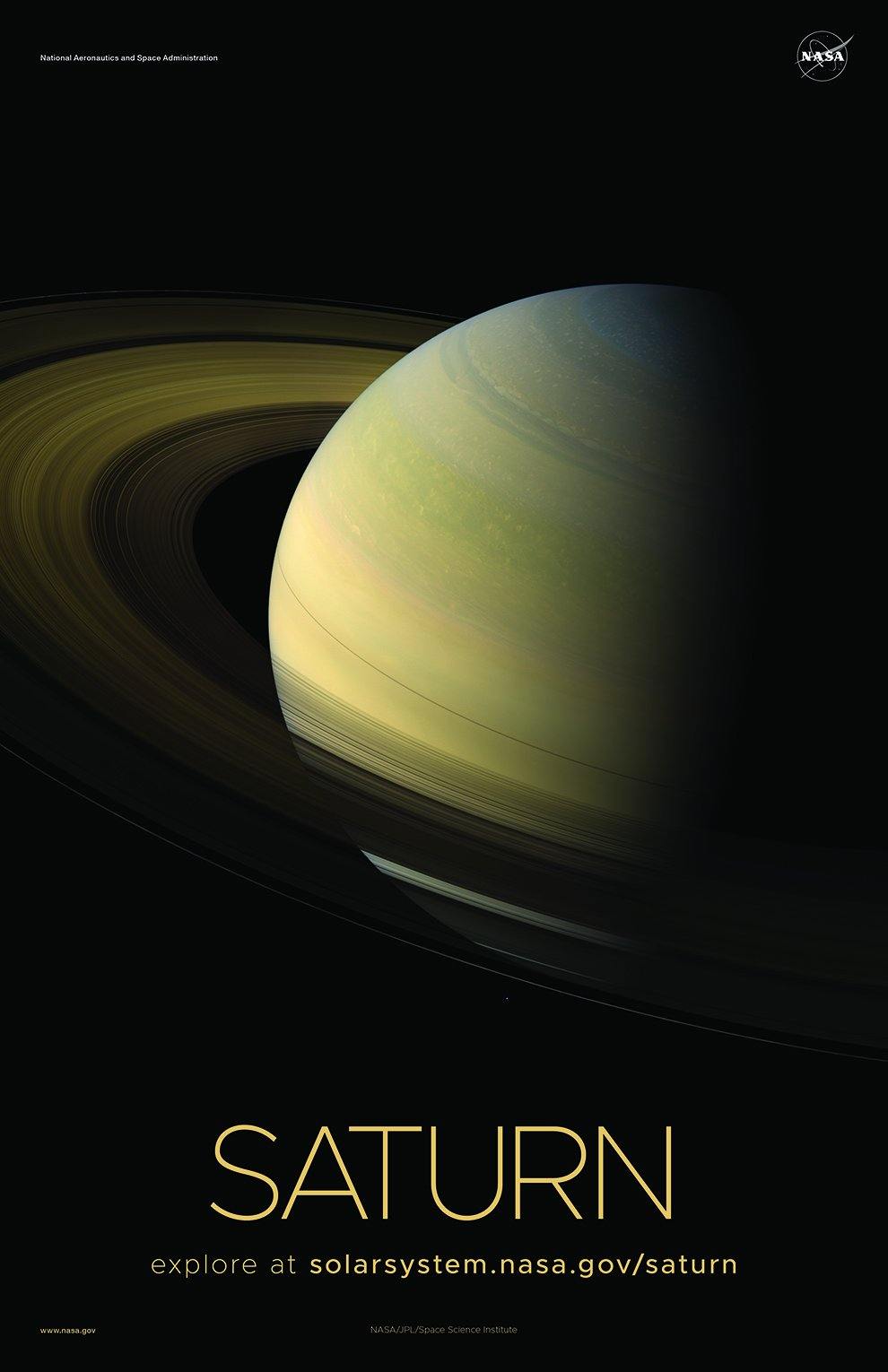 NASA SATURN POSTERS: Solar System Series - Pimlico Prints