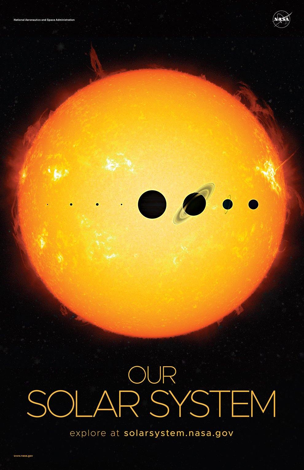 NASA POSTERS: Our Solar System - Pimlico Prints