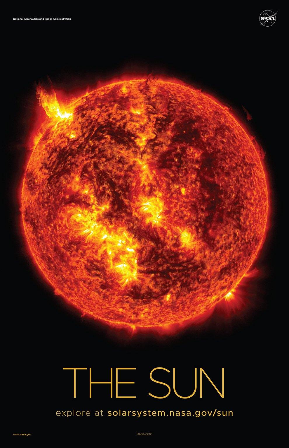 NASA SUN POSTERS: Solar System Series - Pimlico Prints
