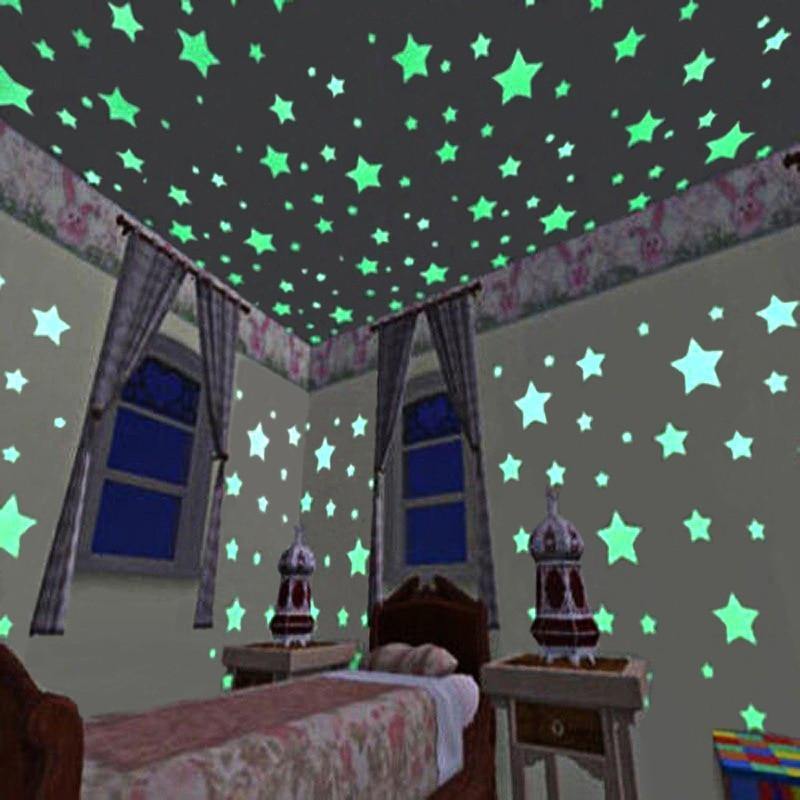 LUMINOUS STARS: Bedroom Star Stickers that Glow in the Dark - Pimlico Prints