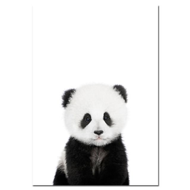 BABY ANIMAL ART: Tiger, Leopard, Panda, Koala, Child's Bedroom Prints - Pimlico Prints