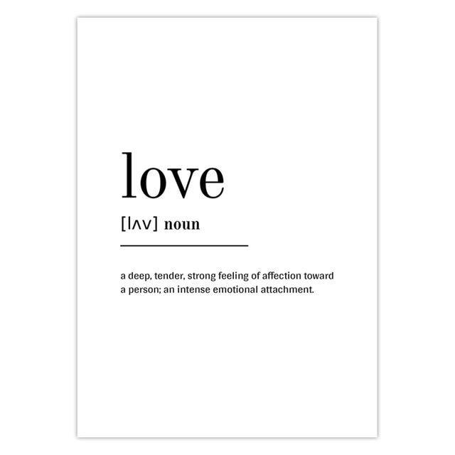 WORD DEFINITION PRINTS: Wall Art Quotes Canvas Posters - Pimlico Prints