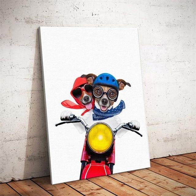 DOG PORTRAIT PRINTS: Fun Canine Canvas Wall Art - Pimlico Prints