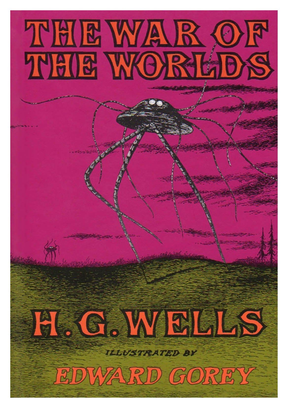 WAR OF THE WORLDS POSTER: Vintage Book Cover Art Print - The Print Arcade